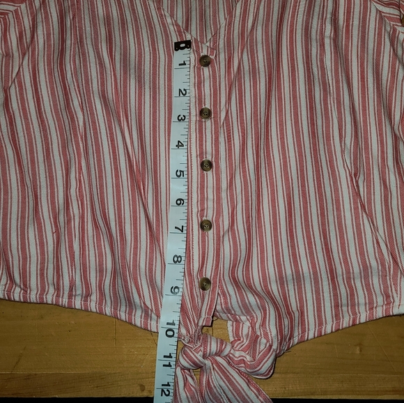 American Eagle Stripe Button Down Shirt - Picture 9 of 9